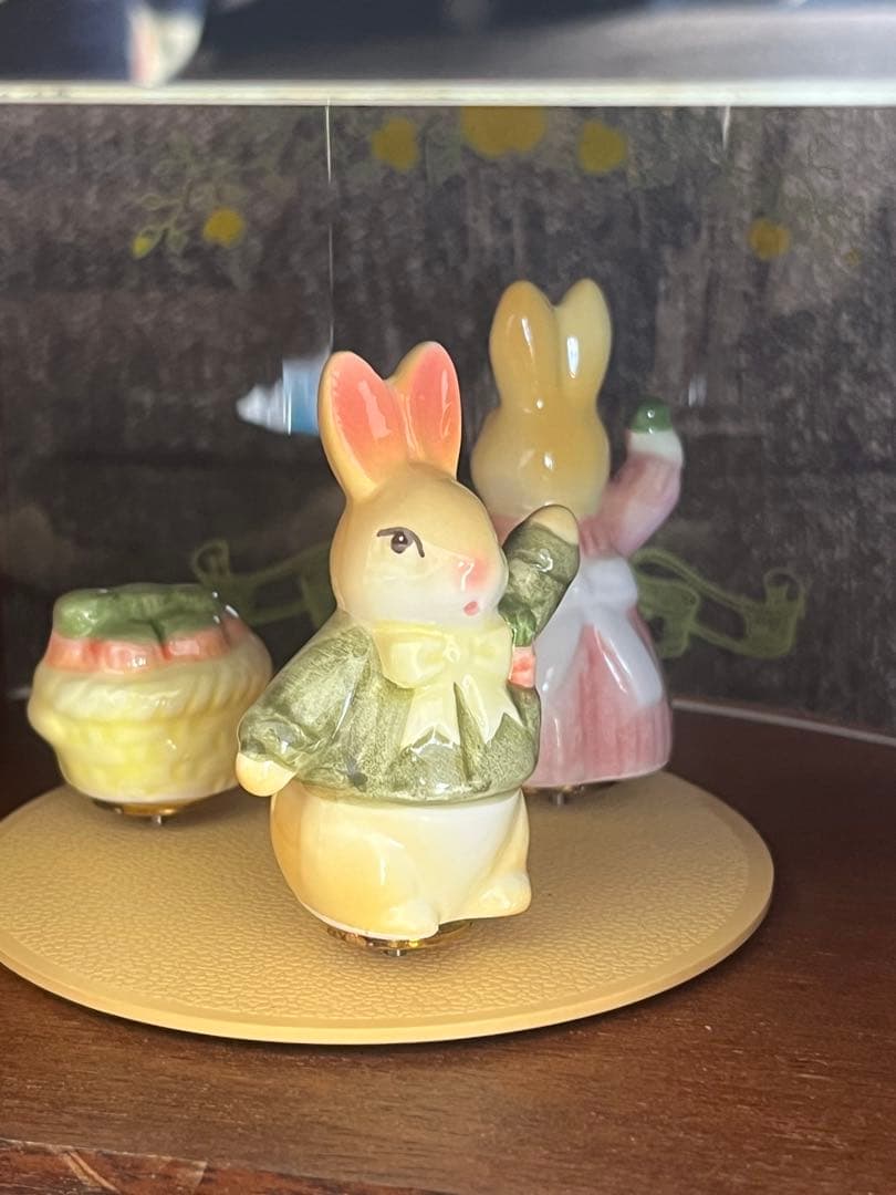 ラビットハウス SANKYO オルゴール ジュエリーボックス アンティーク