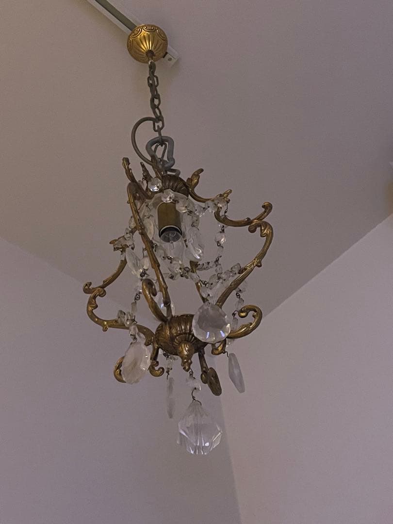 フランスアンティーク　1灯シャンデリア