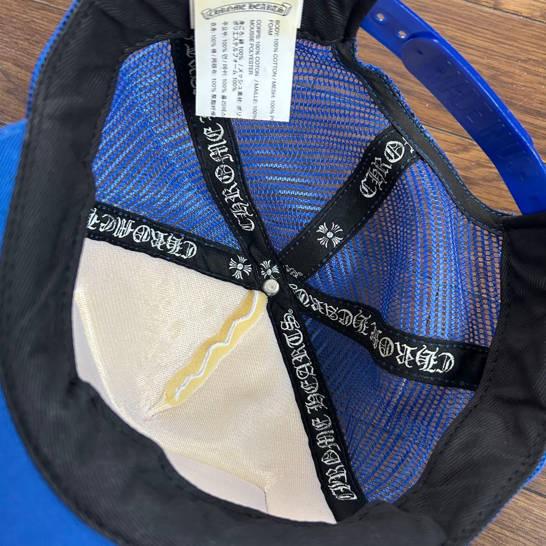 CHROME HEARTS/クロムハーツ トラッカーキャップ ホワイト/ブルー