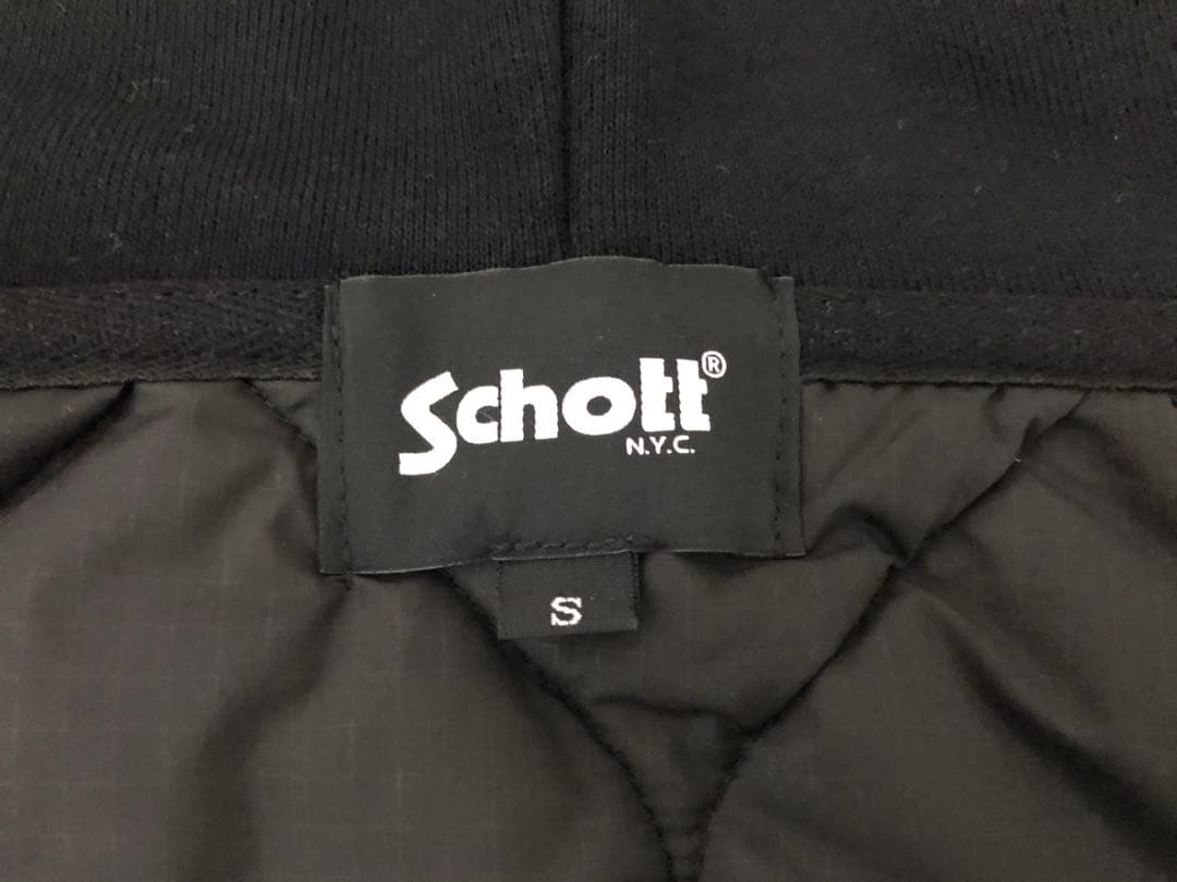 Schott（ショット）レディ ウィズ ドラゴン キルティング コンビ パーカー