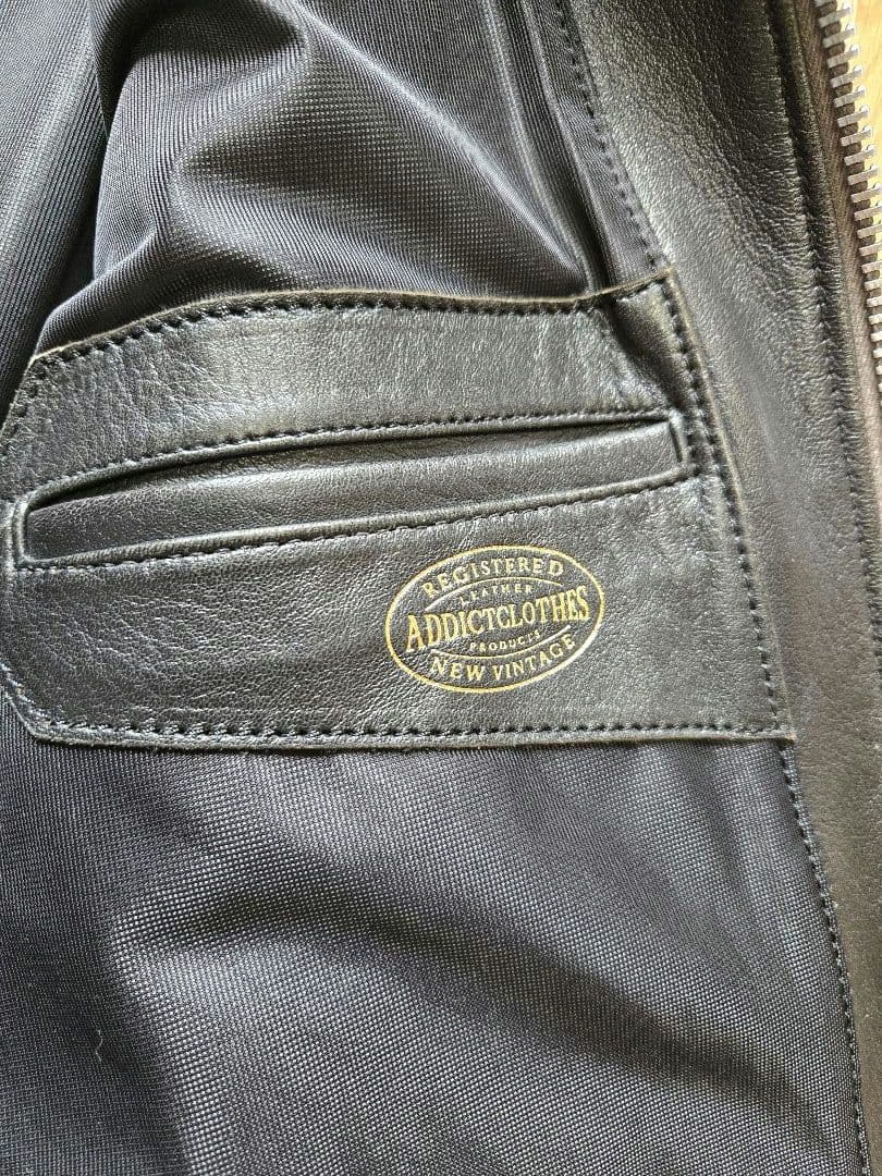 【茶芯】羊革 アディクトクローズ AD-01 ブラック 40