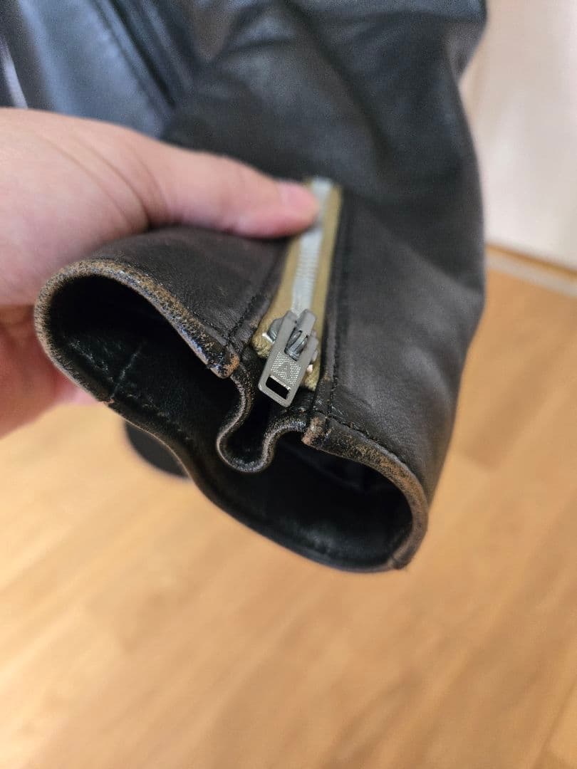 【茶芯】羊革 アディクトクローズ AD-01 ブラック 40