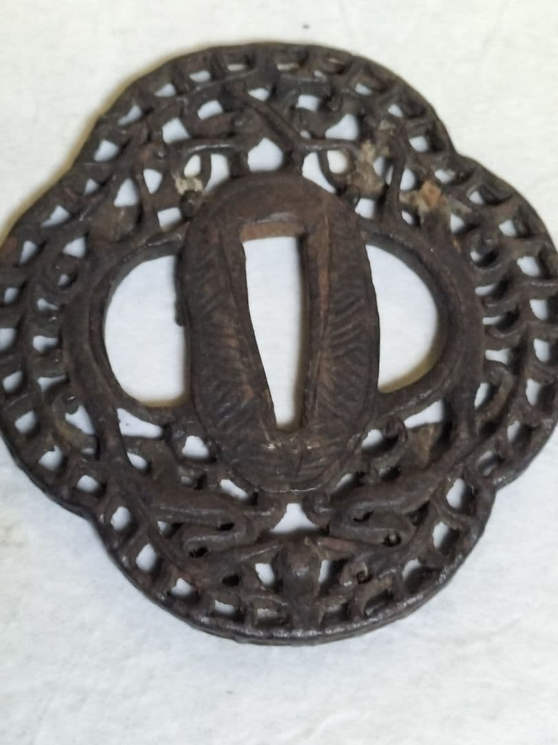 刀鍔 骨董品 金象嵌２個他３個