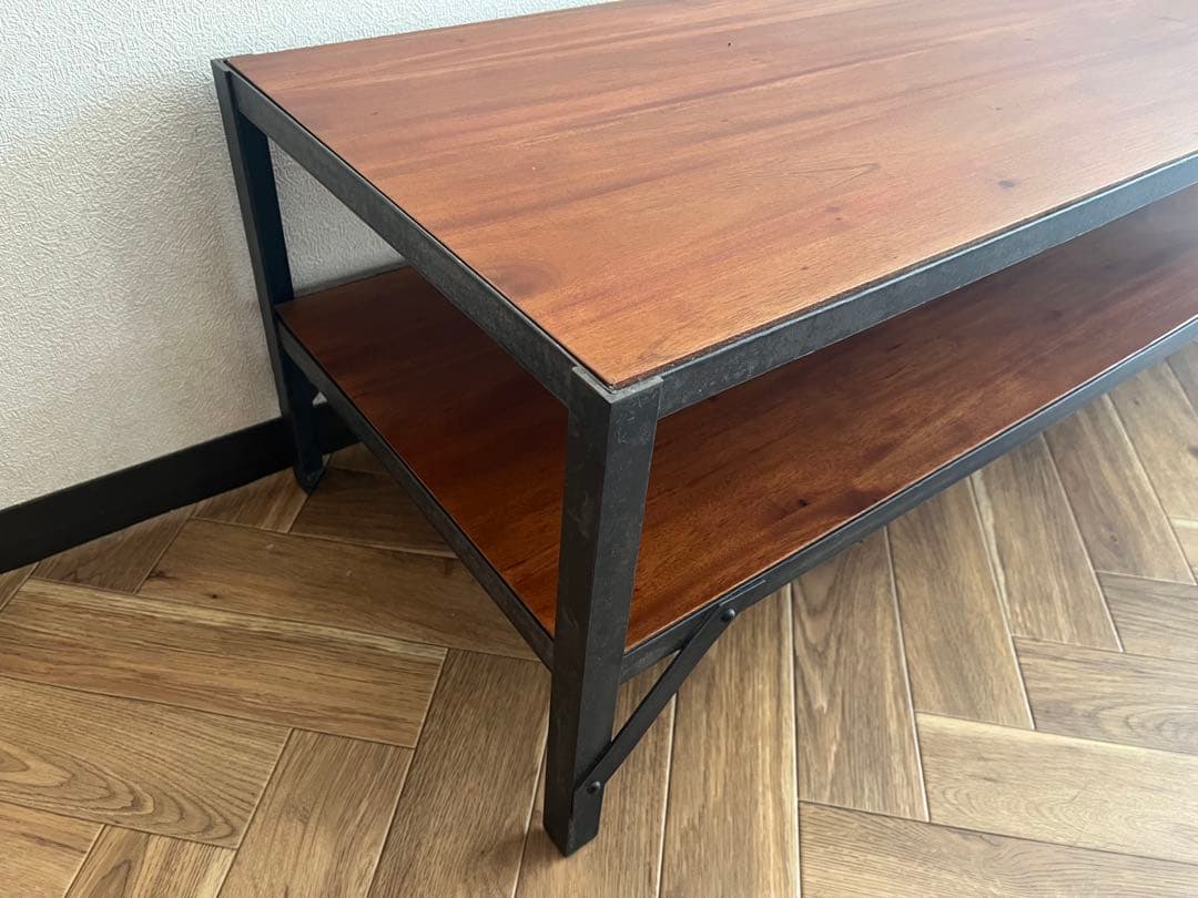 ぽんこ【unico】Lumber-mini TVボード W1000