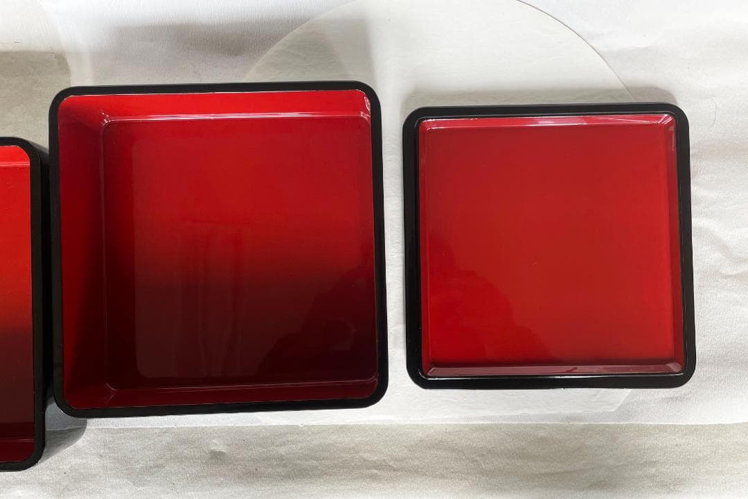 重箱 おせち 2段重 木製漆塗 黒 7寸 内朱 21cm 漆器 アウトレット
