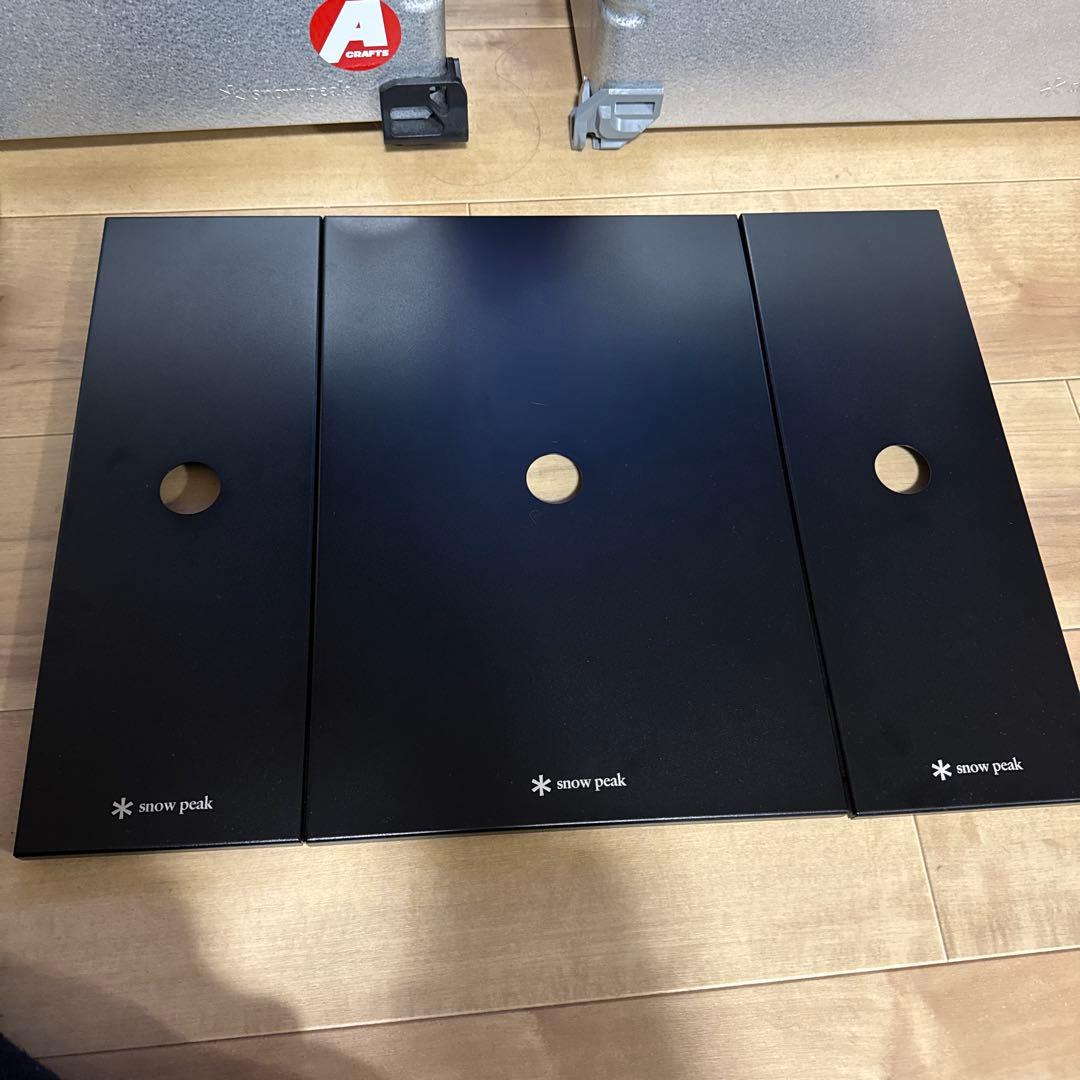 スノーピーク ステンレストレー1ユニット×1ハーフユニット×2 ブラック