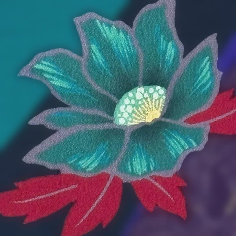 ゆりのはな　森英恵　HANAE MORI　本振袖　京友禅金彩加工　正絹　J703