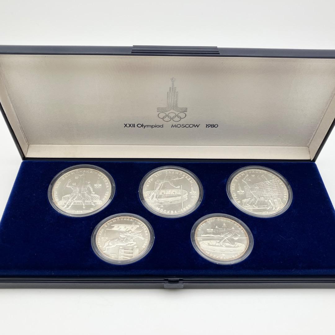 希少品 1980年モスクワオリンピック 記念 SV900 銀製 ケース付