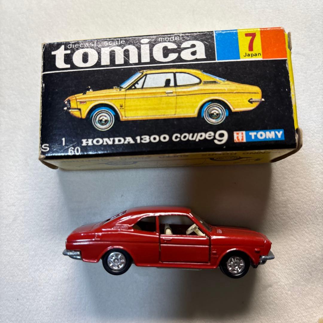 トミカ ホンダ1300 クーペ9 赤 箱付き 日本製 S=1/60 当時物