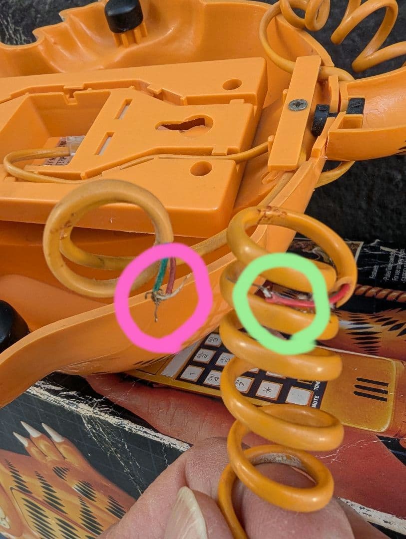 【ガーフィルド、超レア壁掛け電話機(ジャンク品)】1981 米国買付け 中古美品