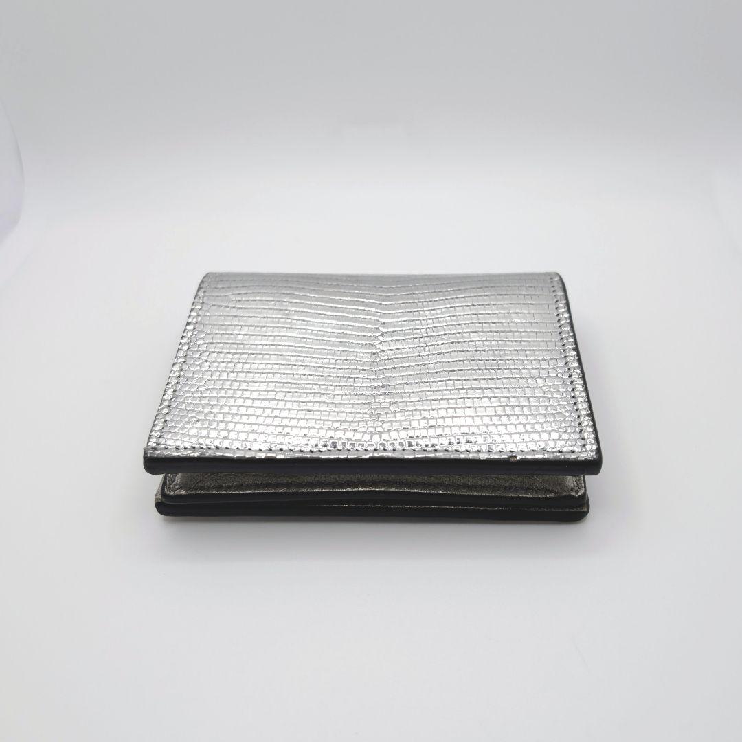 ✨️希少な新品!✨️グッチ　GGマーモント　リザード　シルバー　456126