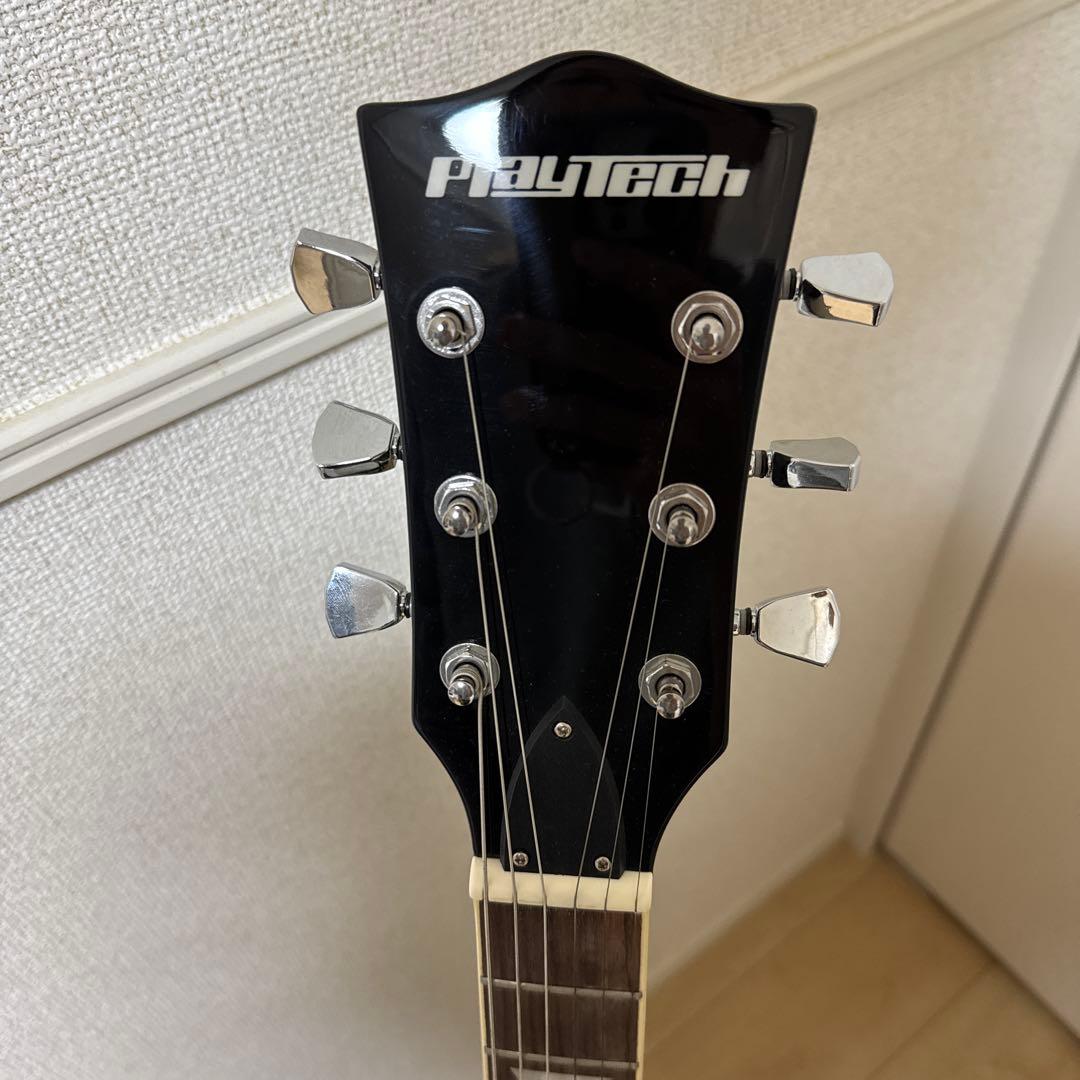ほえサマ☆ Playtech ブラック エレキギター レスポールタイプ