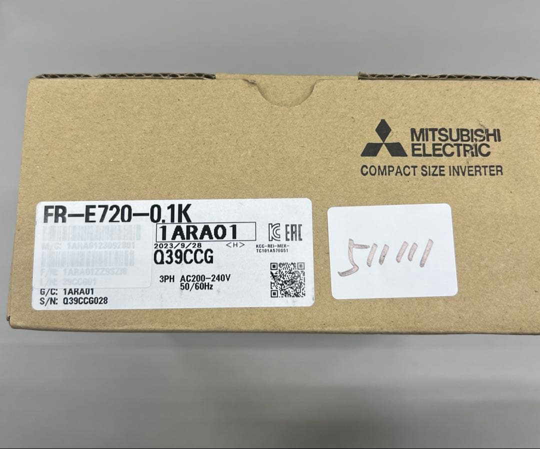 511111三菱インバータFREQROL-D700 FR-D720-0.1K