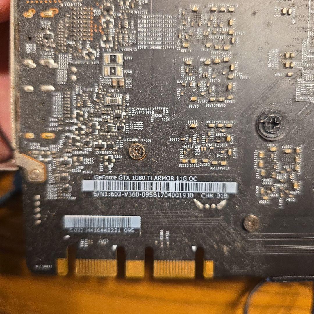 【ジャンク】MSI GeForce GTX 1080 Ti ARMOR 11G