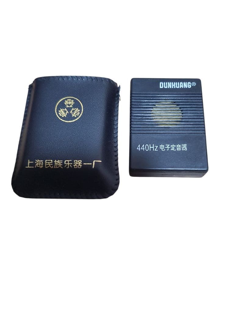 ​【名門・敦煌牌】二胡 上海民族楽器一廠 蛇皮 本皮 ハードケース・付属品付