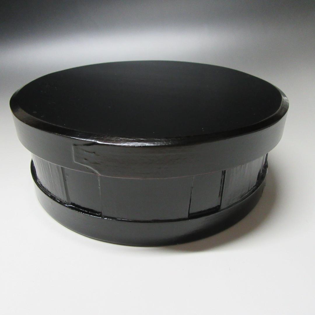 尋牛斎宗匠花押 漆桶型喰籠 表千家久田宗也 共箱 茶道具 CU-01