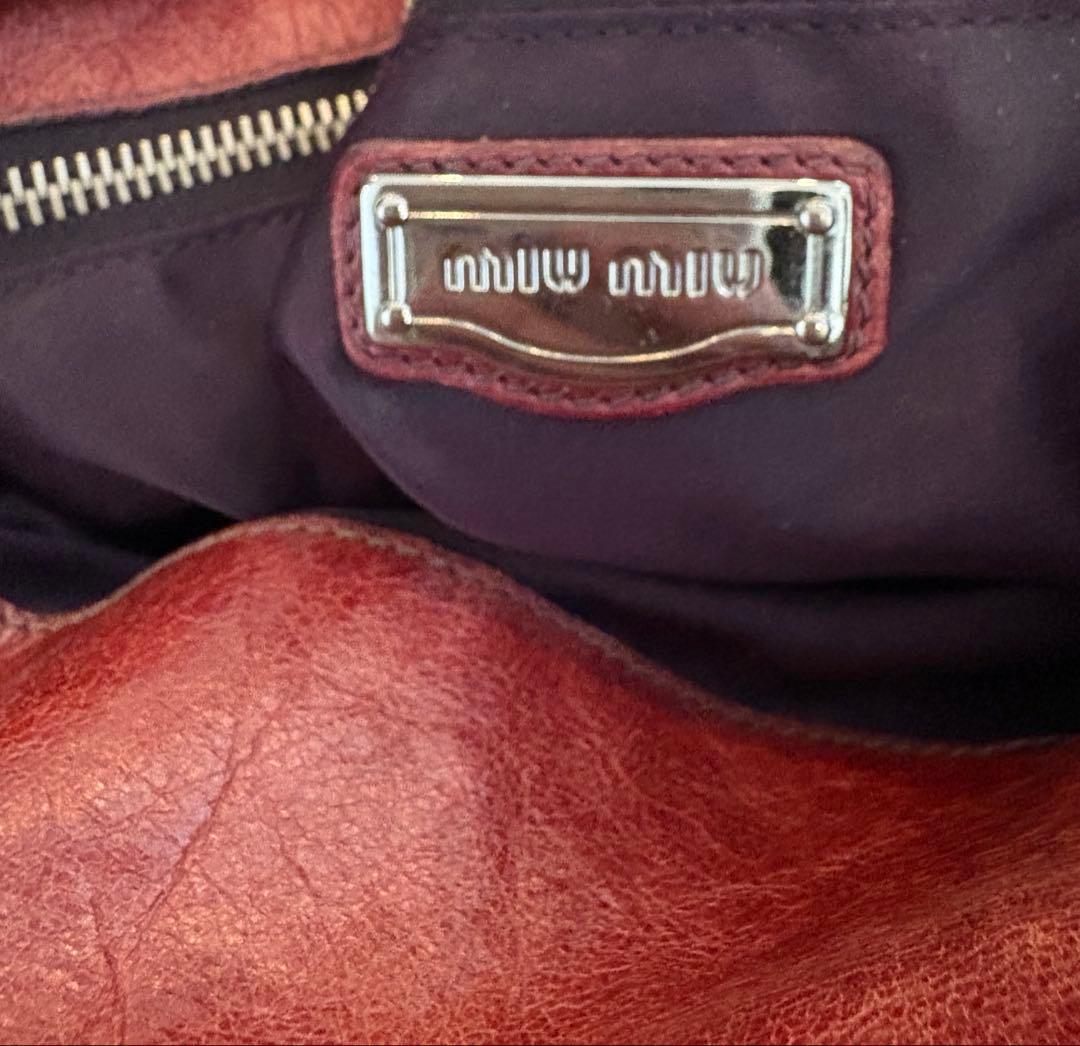 バッグ miu miu VITTELO LUX hand bag