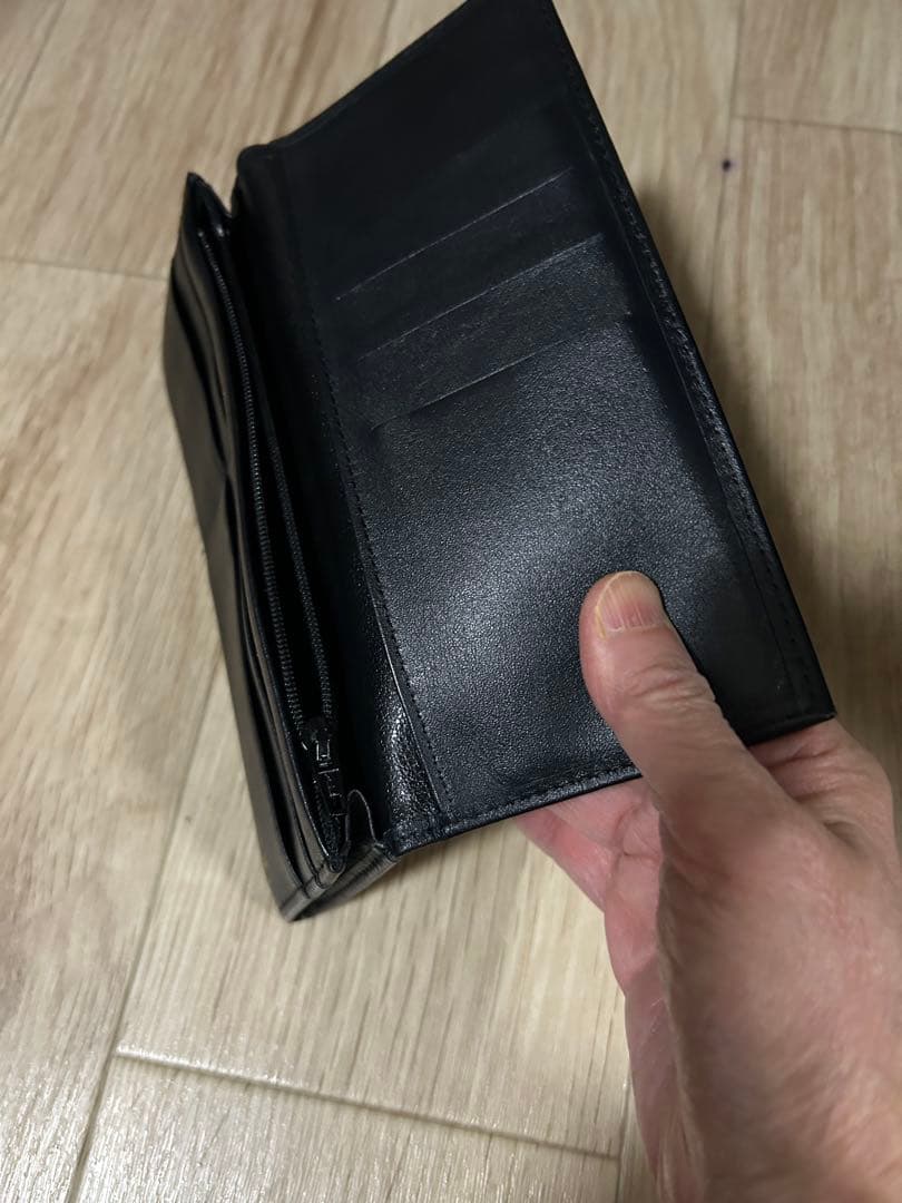 皇居財布　黒　一年使いました