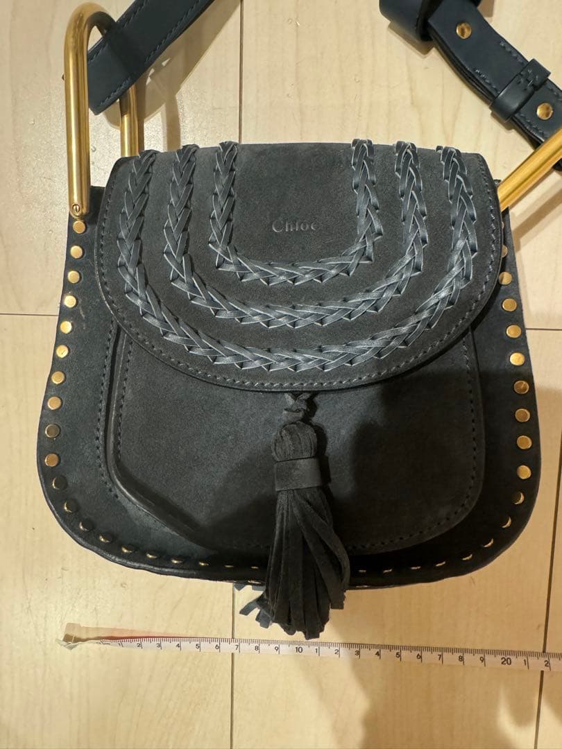 Chloe クロエ　hadson ハドソン スエード ショルダーバッグ