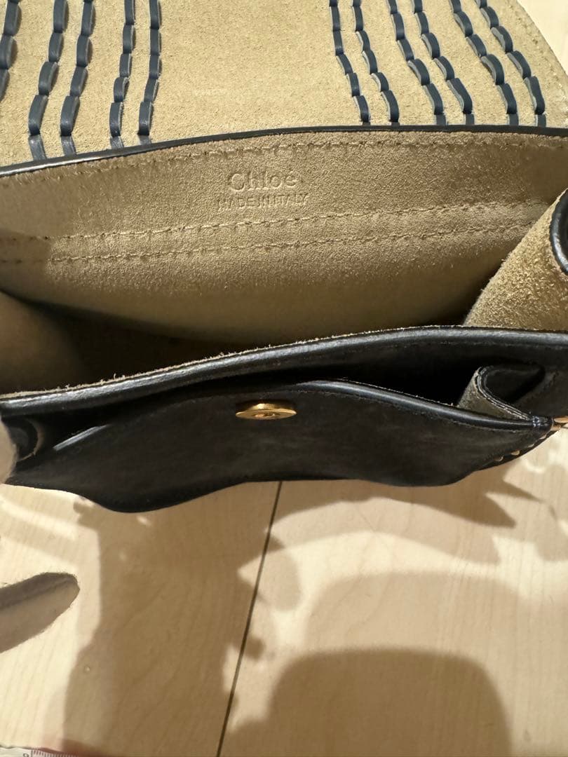 Chloe クロエ　hadson ハドソン スエード ショルダーバッグ