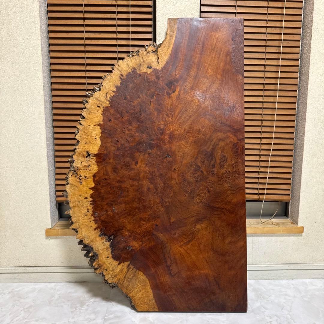 花梨　瘤杢　一枚木　天然木　天板　テーブルトップ　890×240~570
