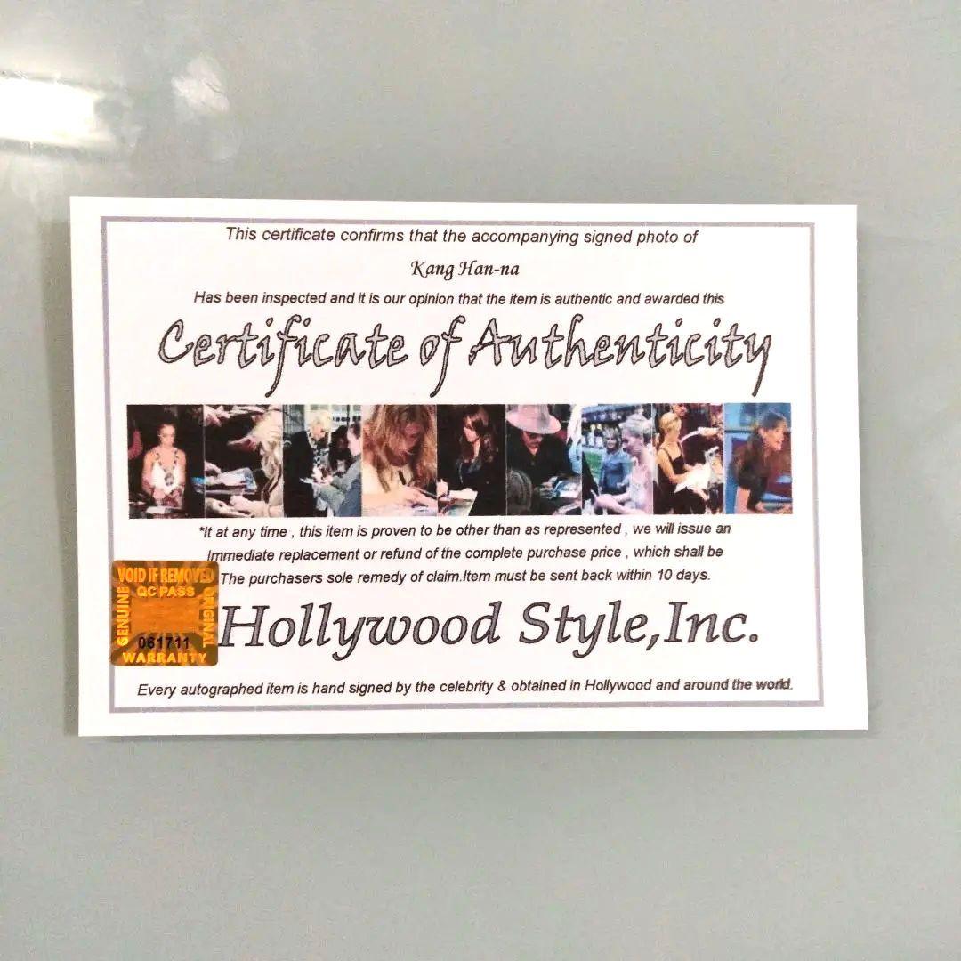 カン・ハンナ直筆サイン入り2Lサイズ写真…麗〜花萌ゆる8人の皇子たち