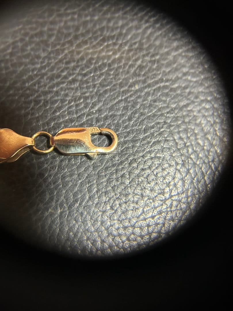 10K ブレスレット　アバランチ　幅10㎜　23㎝　激レア　極太　金　ゴールド