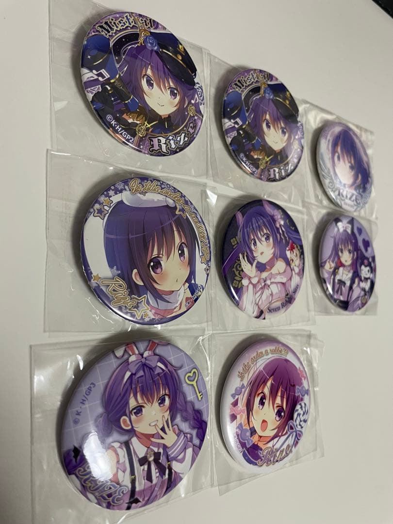 ごちうさ　缶バッジ　リゼ　12種23個