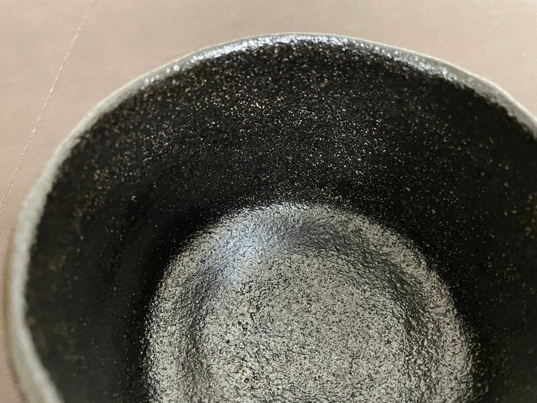 大樋年郎(十代大樋長左衛門) 黒茶盌　茶碗　茶道具