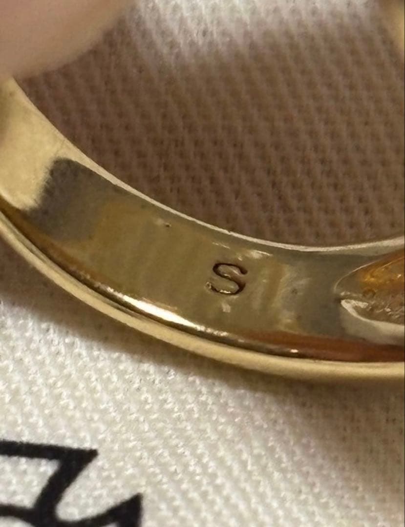 ヴィヴィアンウエストウッド　エナメルオーブボタンリング　レッドSサイズ新品未使用