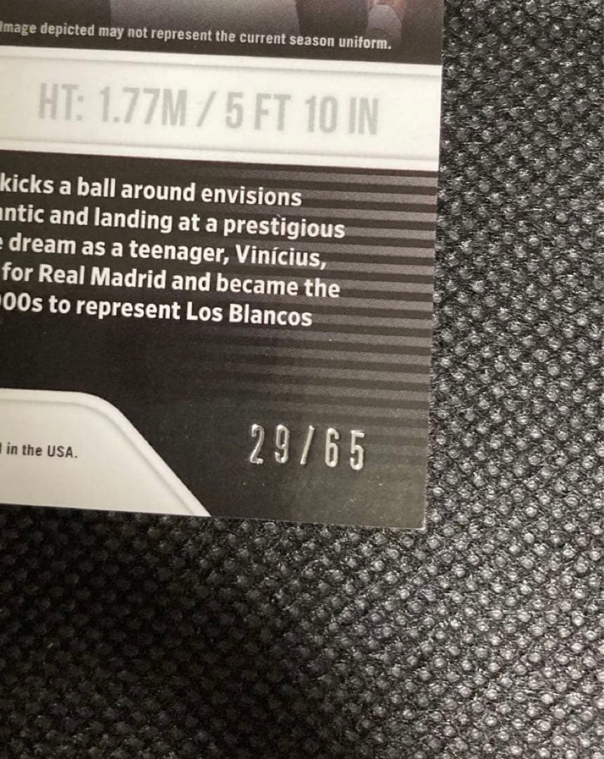 その他 Vinicius JR Panini Obsidian Purple/65 RC