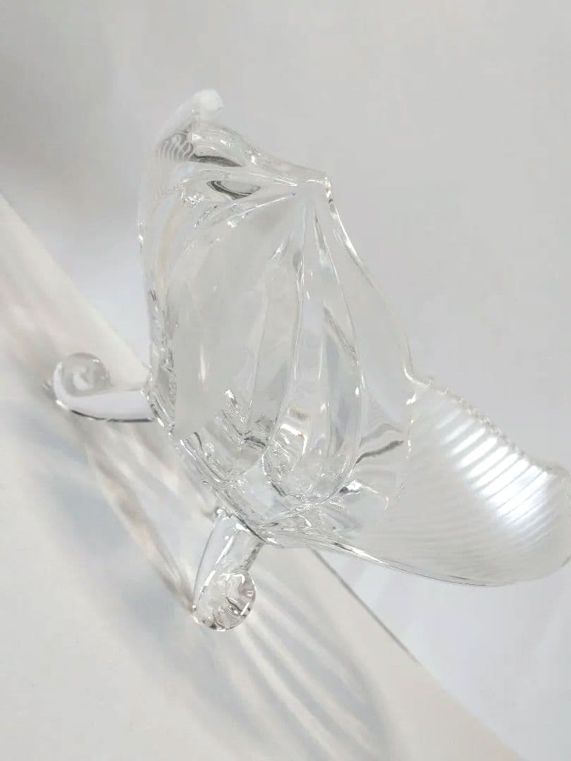 レトロ ガラスボウル ■ 猫脚 足つき アンティーク ヴィンテージ 蚤の市