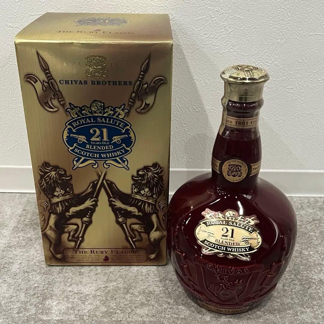 専用　美品 未開封 ロイヤルサルート 21年 赤ボトル 箱付