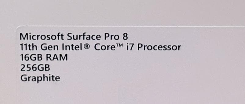 Surface Pro8 Corei7_16GB_256GB_ペン、キーボード付