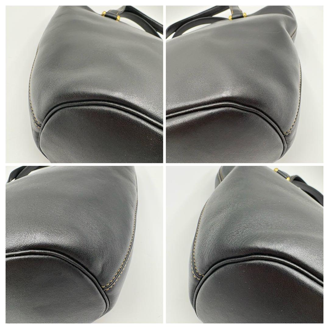 美品✨ヴァレンティノガラヴァーニ　ハンドバッグ　バケツ型　ゴールド金具　ブラック