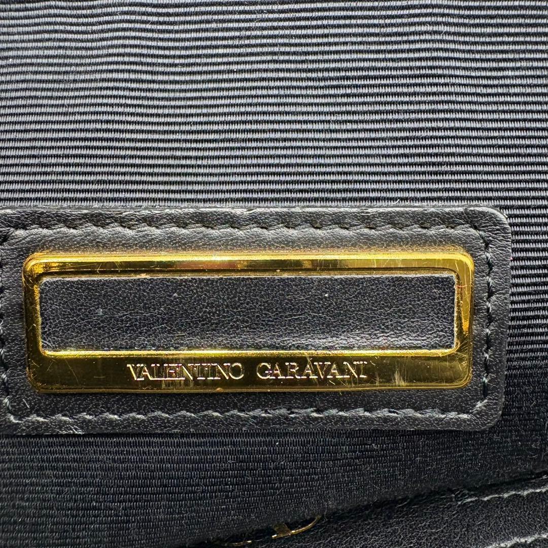 美品✨ヴァレンティノガラヴァーニ　ハンドバッグ　バケツ型　ゴールド金具　ブラック