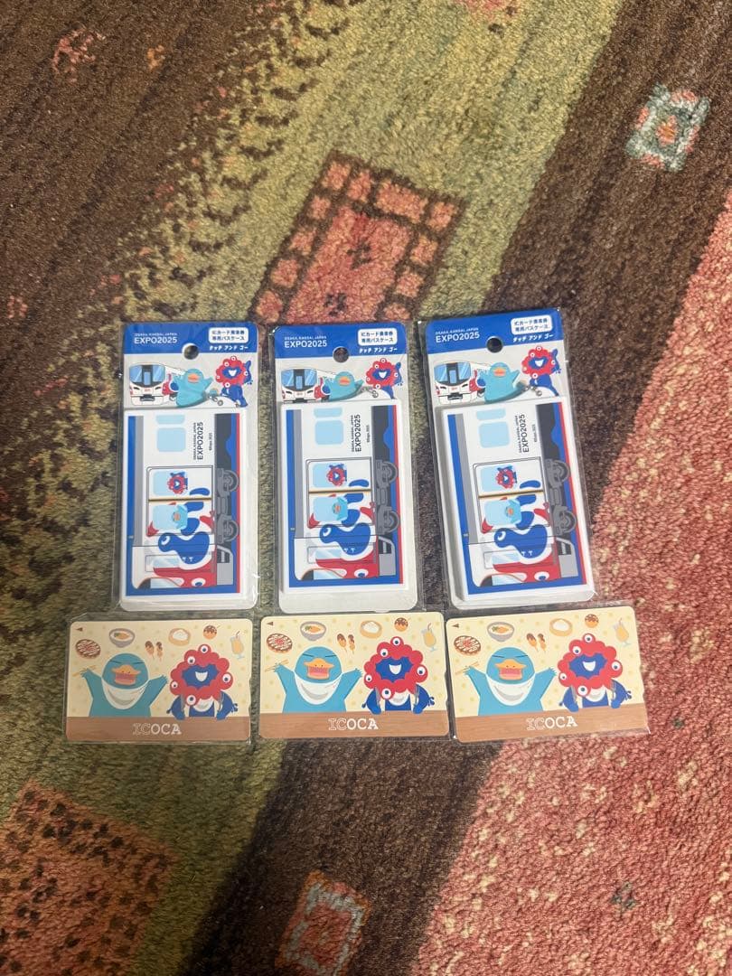 万博記念ICOCAと専用パスケース3個セット