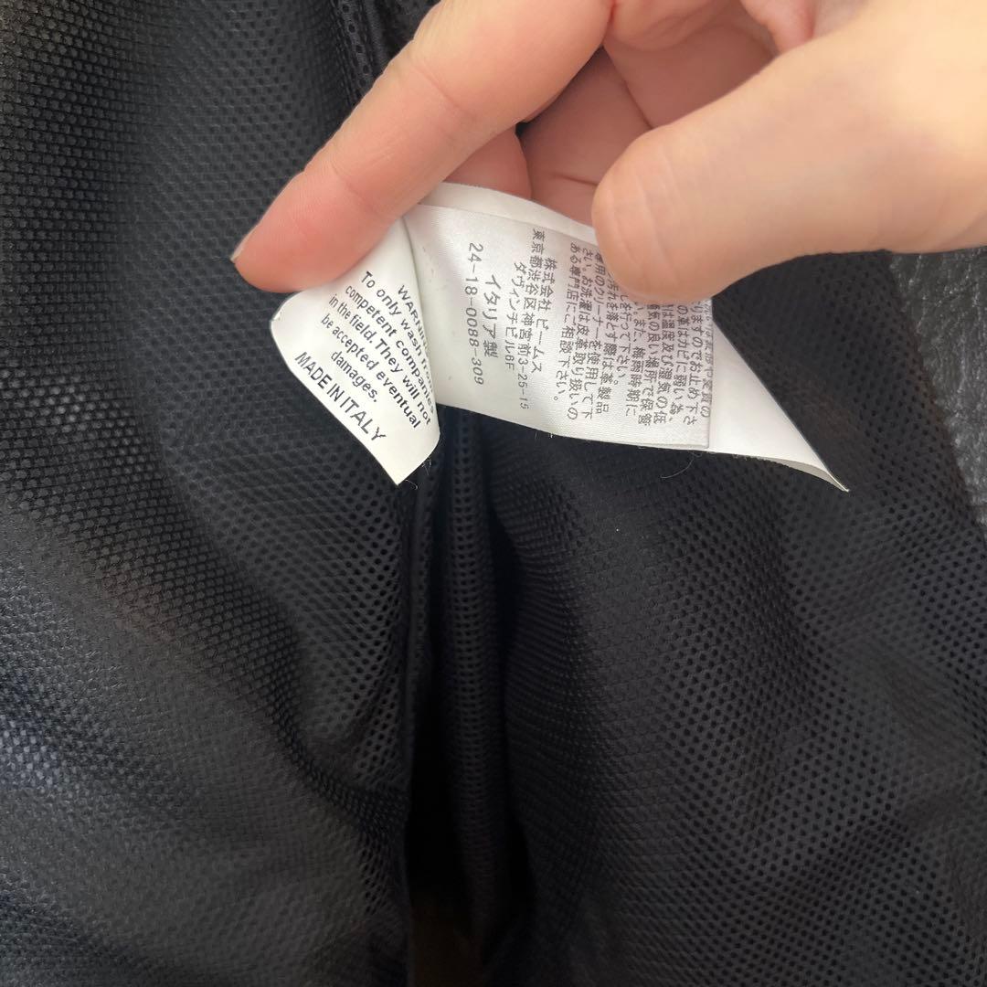 EMMETI JURI シングルライダースジャケット