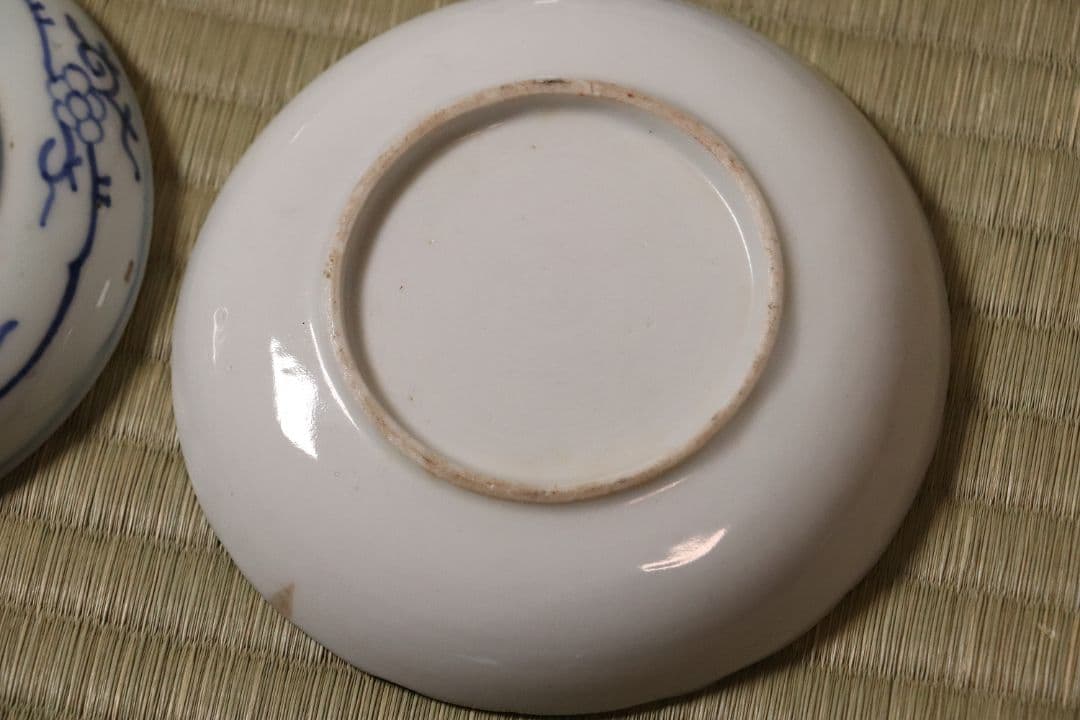 陶芸 古い伊万里焼 色絵小皿 六枚まとめ売り 冨貴長春 大明嘉靖 MA422