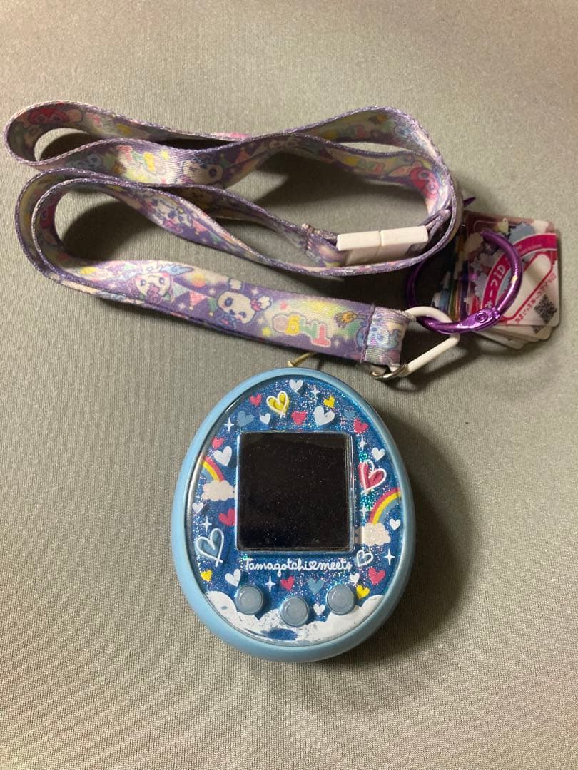 たまごっちみーつ　メルヘン　水色　※動作確認済み　裏面の蓋無し※