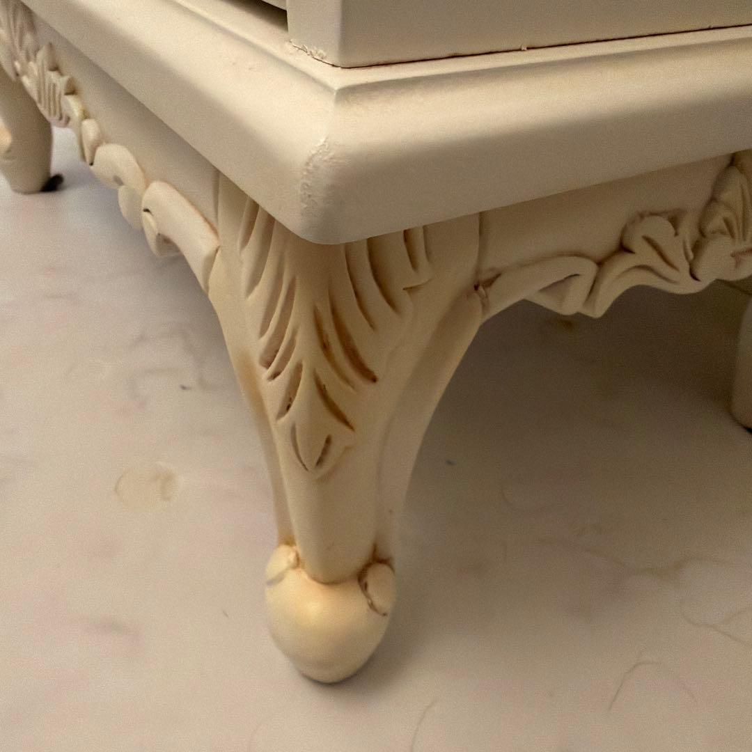 アンティーク　キャビネット　猫足　姫系家具　ロココ調