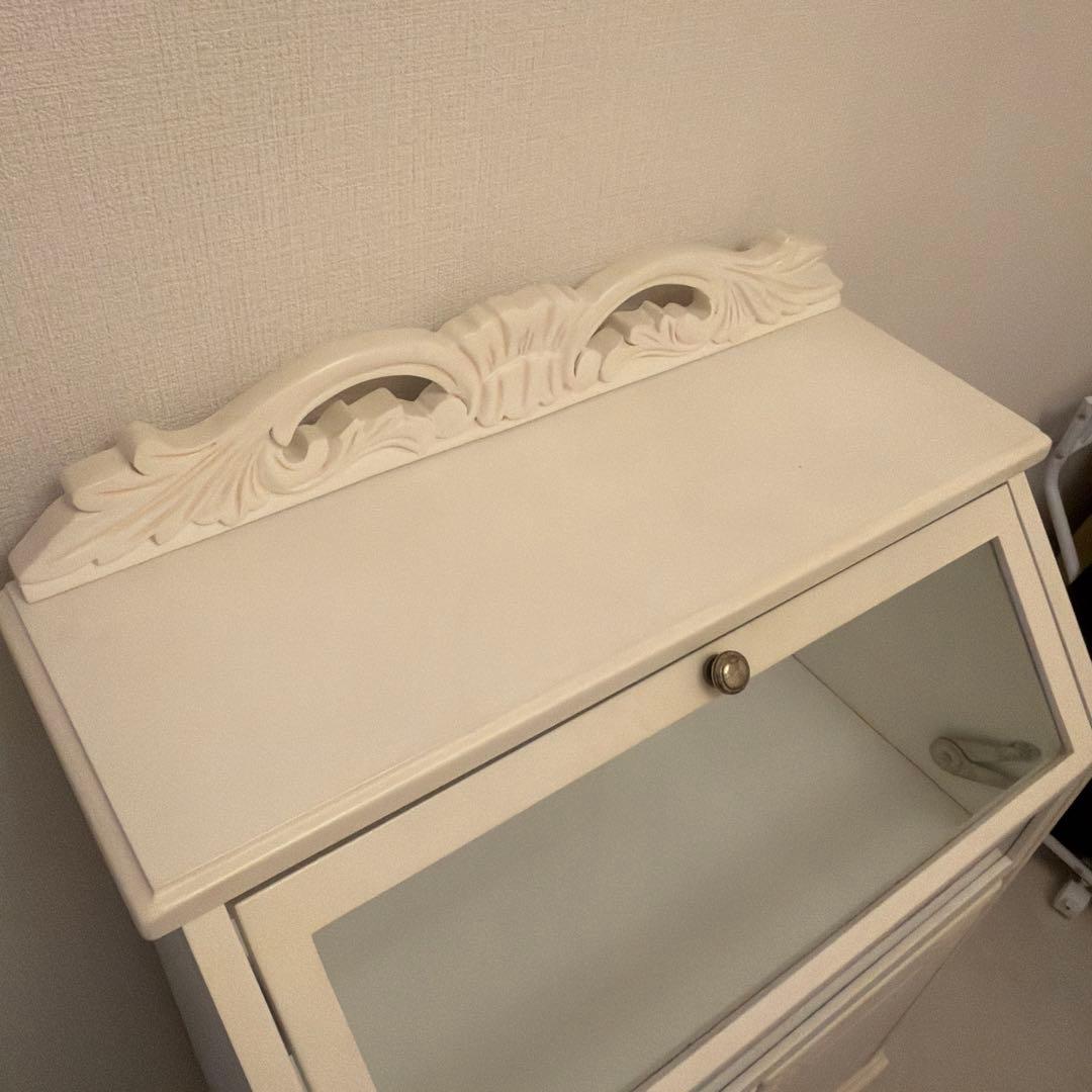 アンティーク　キャビネット　猫足　姫系家具　ロココ調