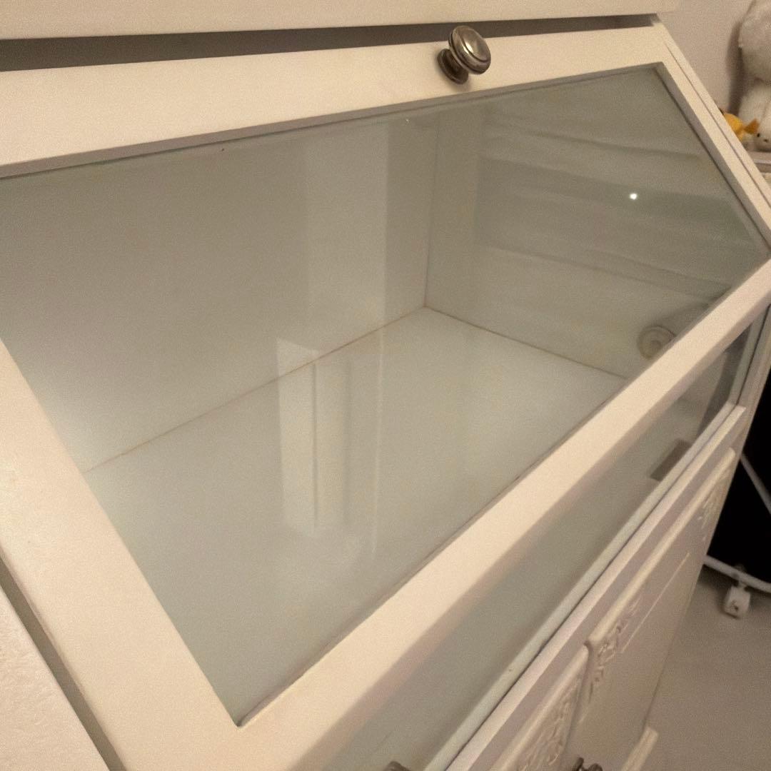 アンティーク　キャビネット　猫足　姫系家具　ロココ調