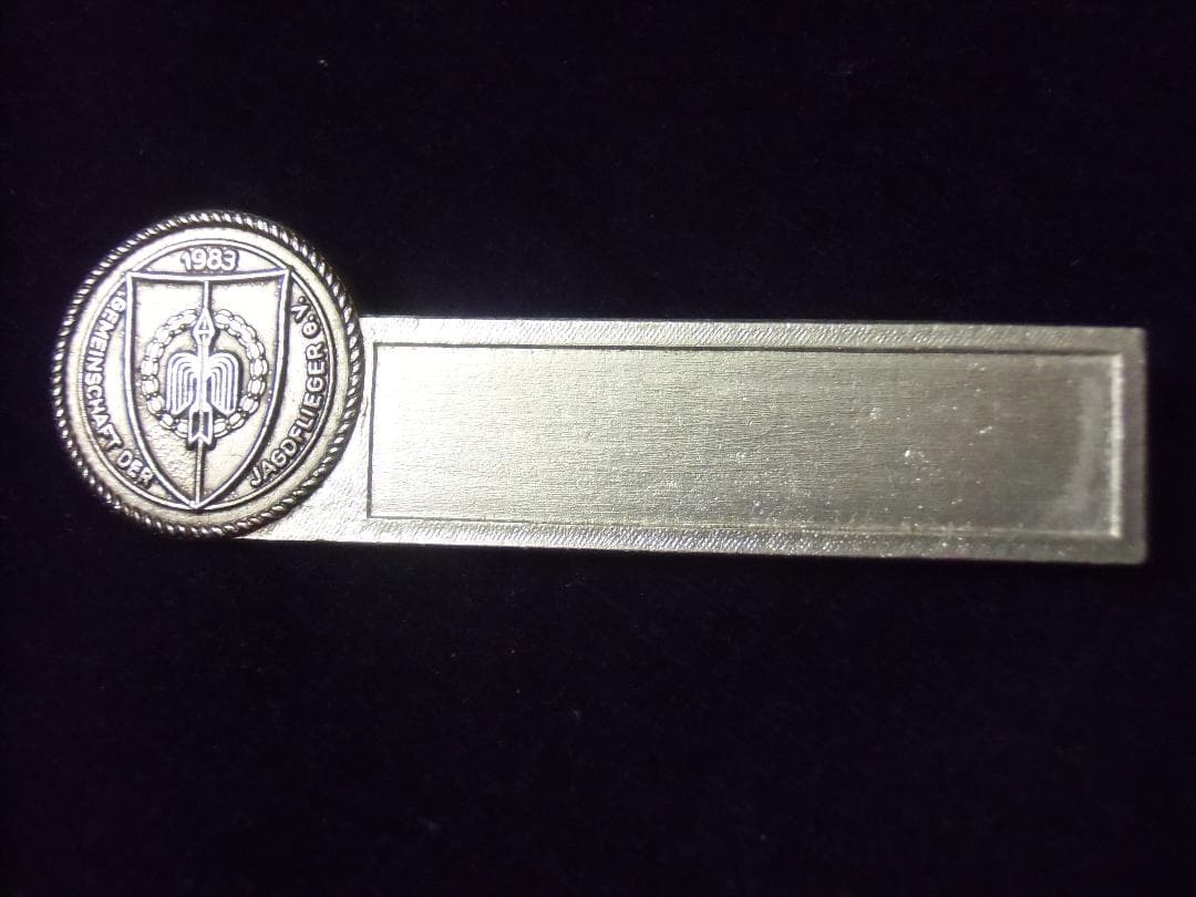 ＢＷドイツ軍/連邦軍＊戦闘機パイロット在郷軍人会１９８３年大会参加者名札（実物）