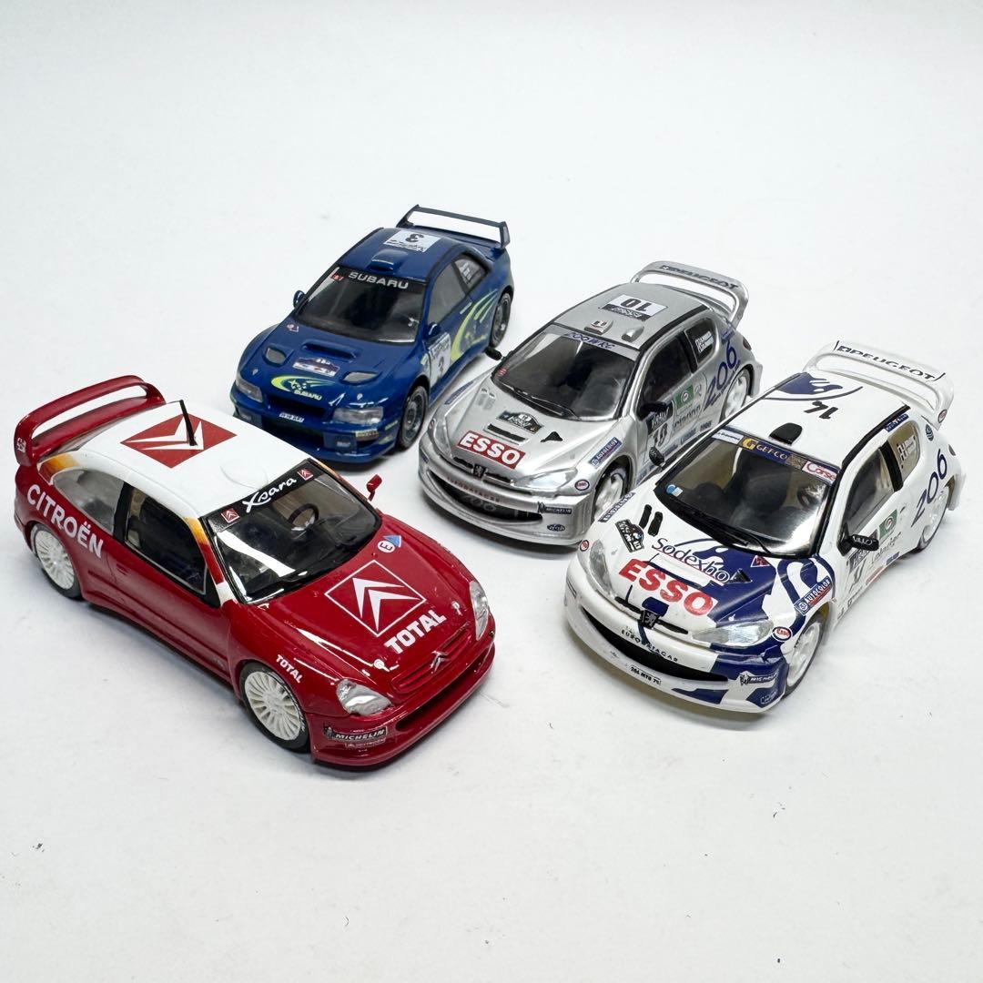 エレール 1/43 ラリーカー プラモデル 完成品 4台セット