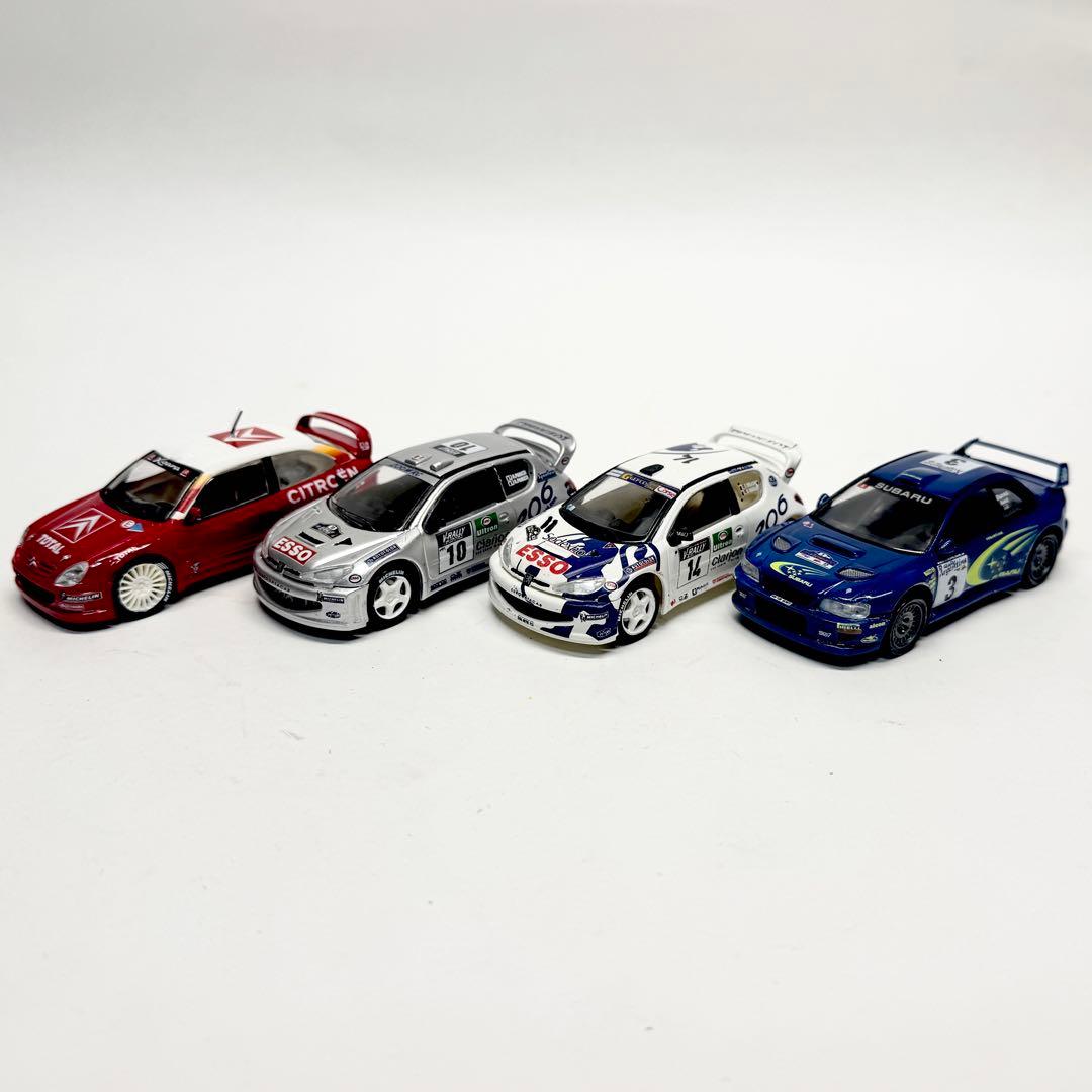 エレール 1/43 ラリーカー プラモデル 完成品 4台セット