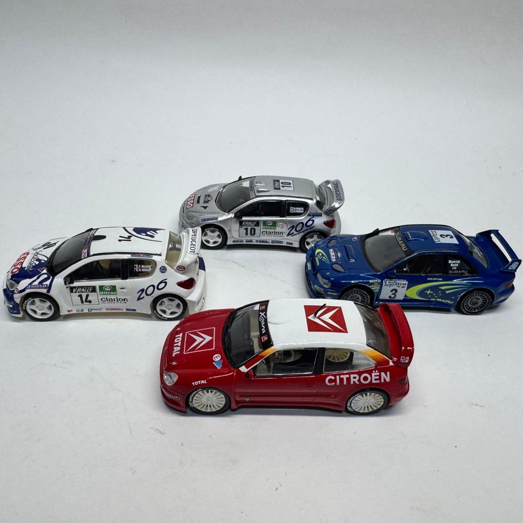 エレール 1/43 ラリーカー プラモデル 完成品 4台セット