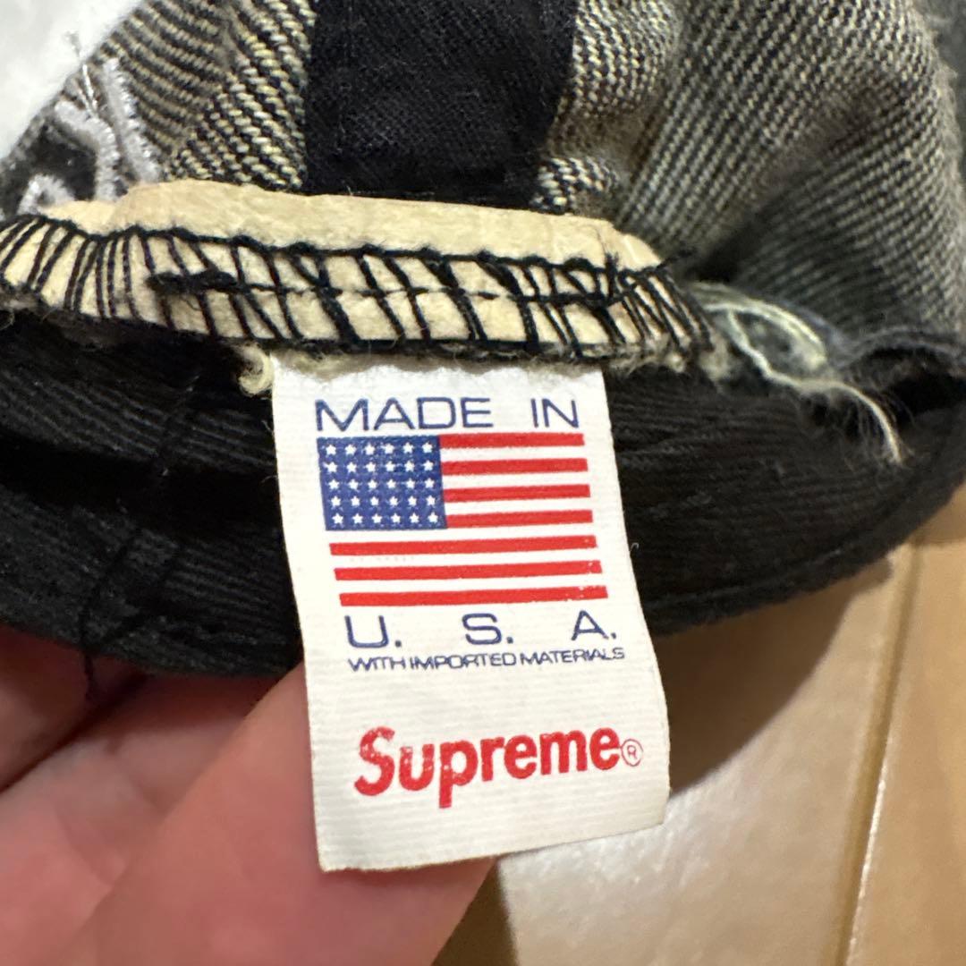 SUPREME ケブラー 黒キャップ Sロゴ