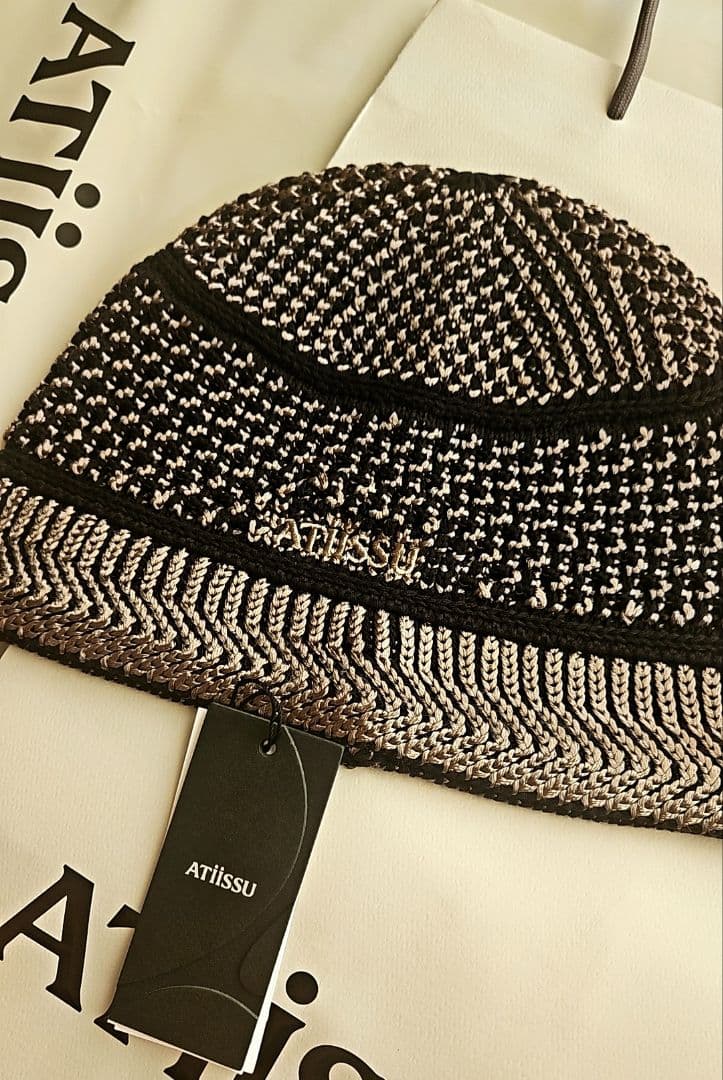 atiissu バケットハット オリーブブラック