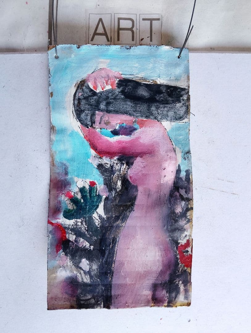 抽象画 女性の裸体 少女